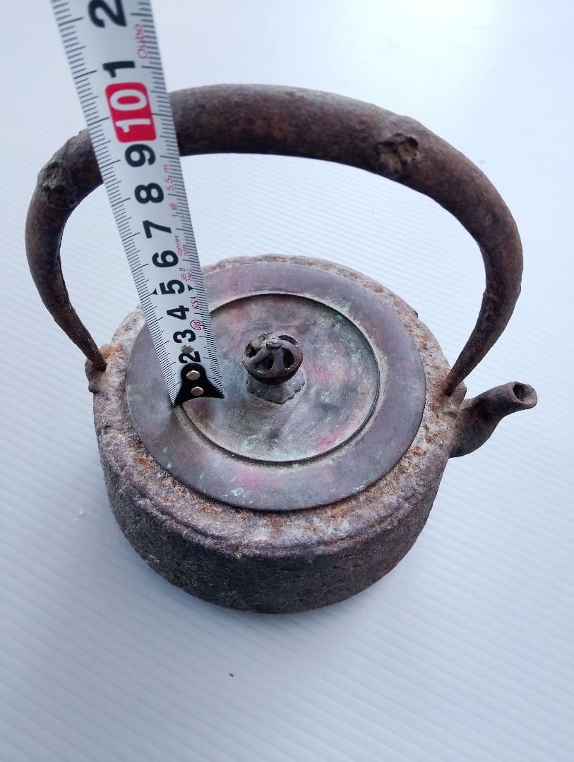 龍文堂造　鉄瓶　茶道具　煎茶道具　時代物　アンティーク(あ14)