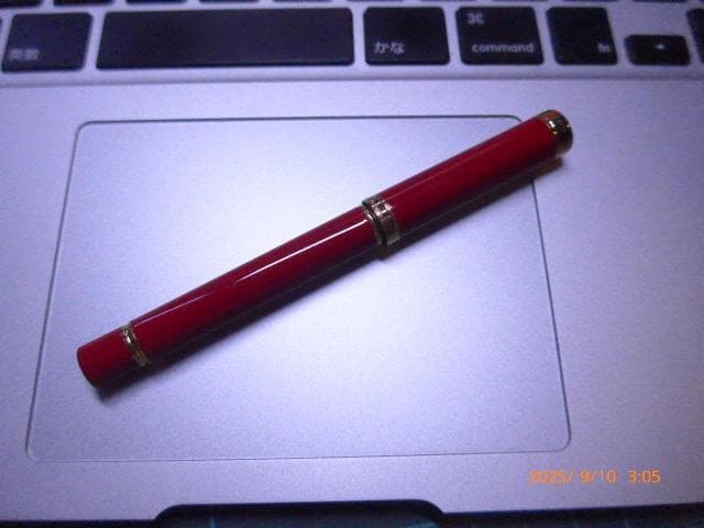 美品！貴重　ウォーターマン 万年筆 レディ シャーロット レッドラッカー EF