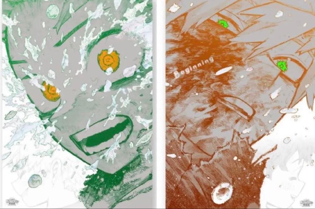 ヒロアカ原画展　A2アートポスター2枚セット　The Beginning