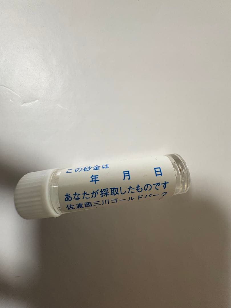 砂金掘り　砂金20粒以上 佐渡西三川ゴールドパーク