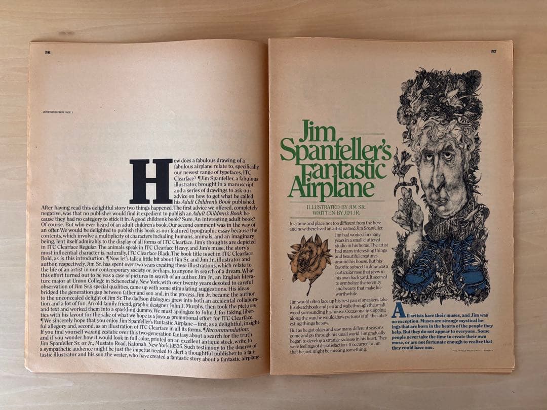 Herb Lubalin ハーブ・ルバーリン　ITC会報誌　オリジナル2冊セット