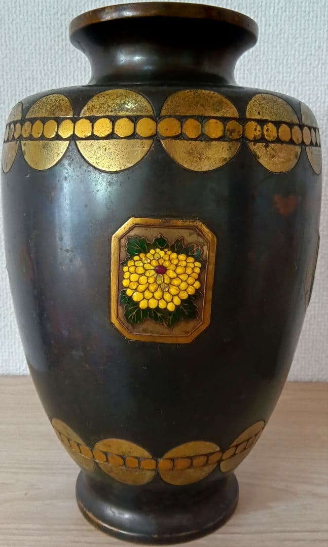 つぼ　花瓶 　七宝焼　アンティーク　コレクション