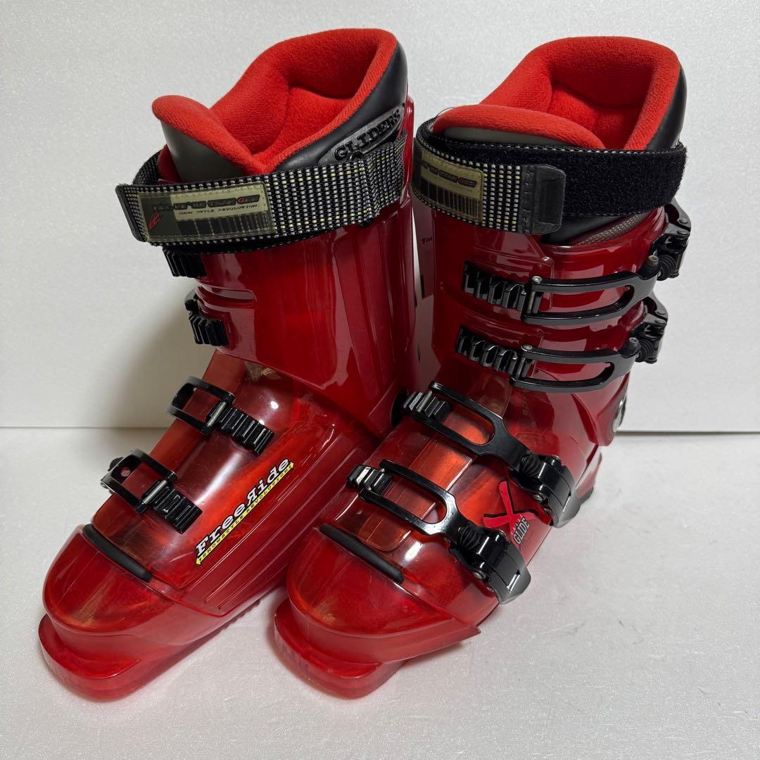 297mm 25cmゲン ファクトリー スキー用ブーツ 赤色レッド初心者格安
