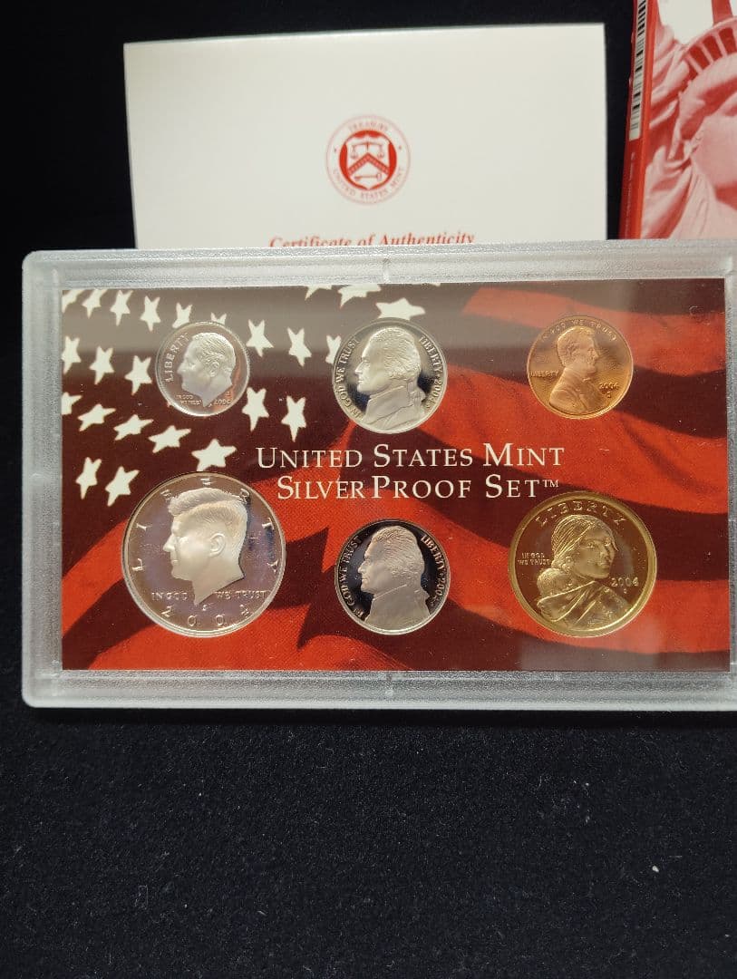 2004年 アメリカ 50州記念銀貨 シルバープルーフセット