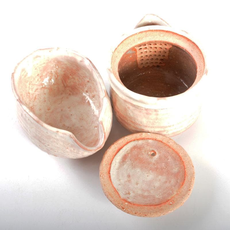 萩焼　十二代田原陶兵衛作　茶器揃　急須　湯冷　煎茶碗6客　共箱　V　6221C