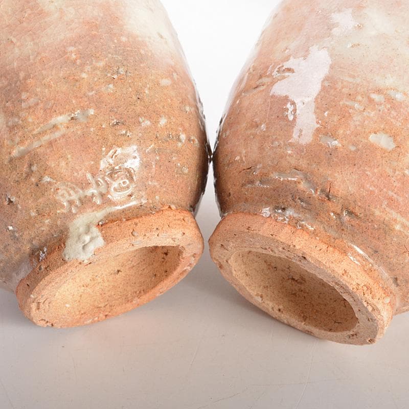 萩焼　十二代田原陶兵衛作　茶器揃　急須　湯冷　煎茶碗6客　共箱　V　6221C