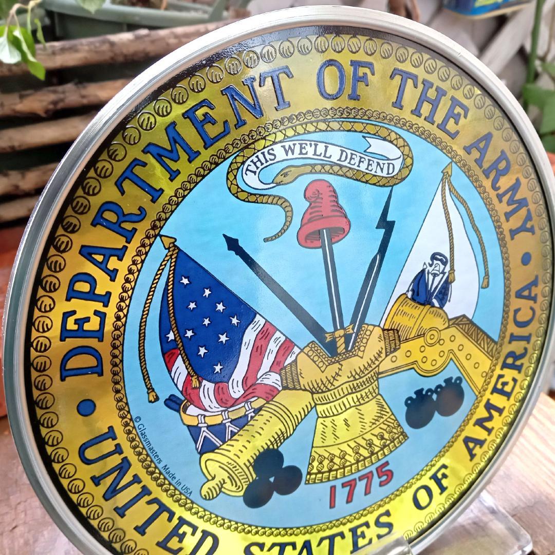新品アメリカ陸軍省 エンブレム ステンドグラス グラスマスターズ社