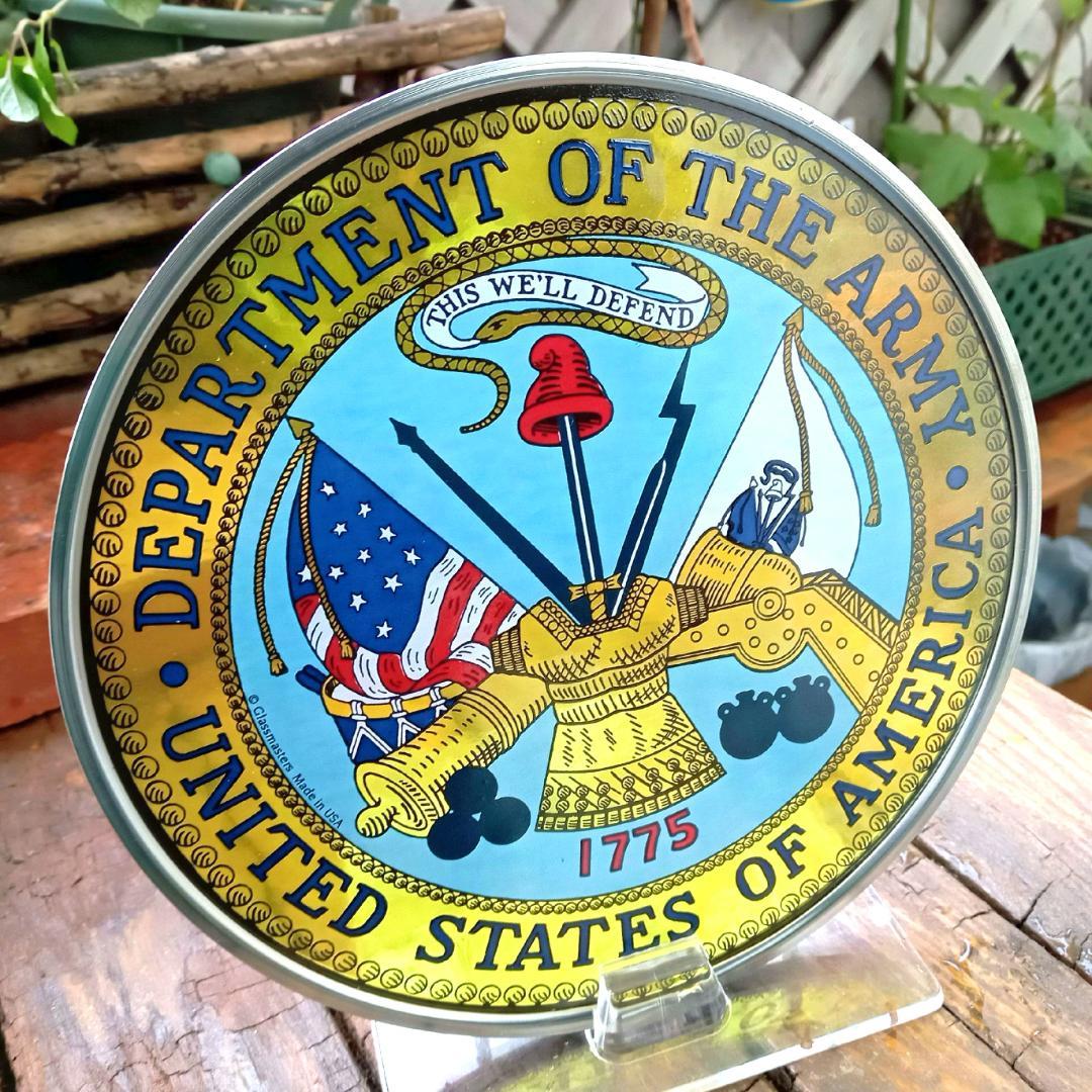新品アメリカ陸軍省 エンブレム ステンドグラス グラスマスターズ社