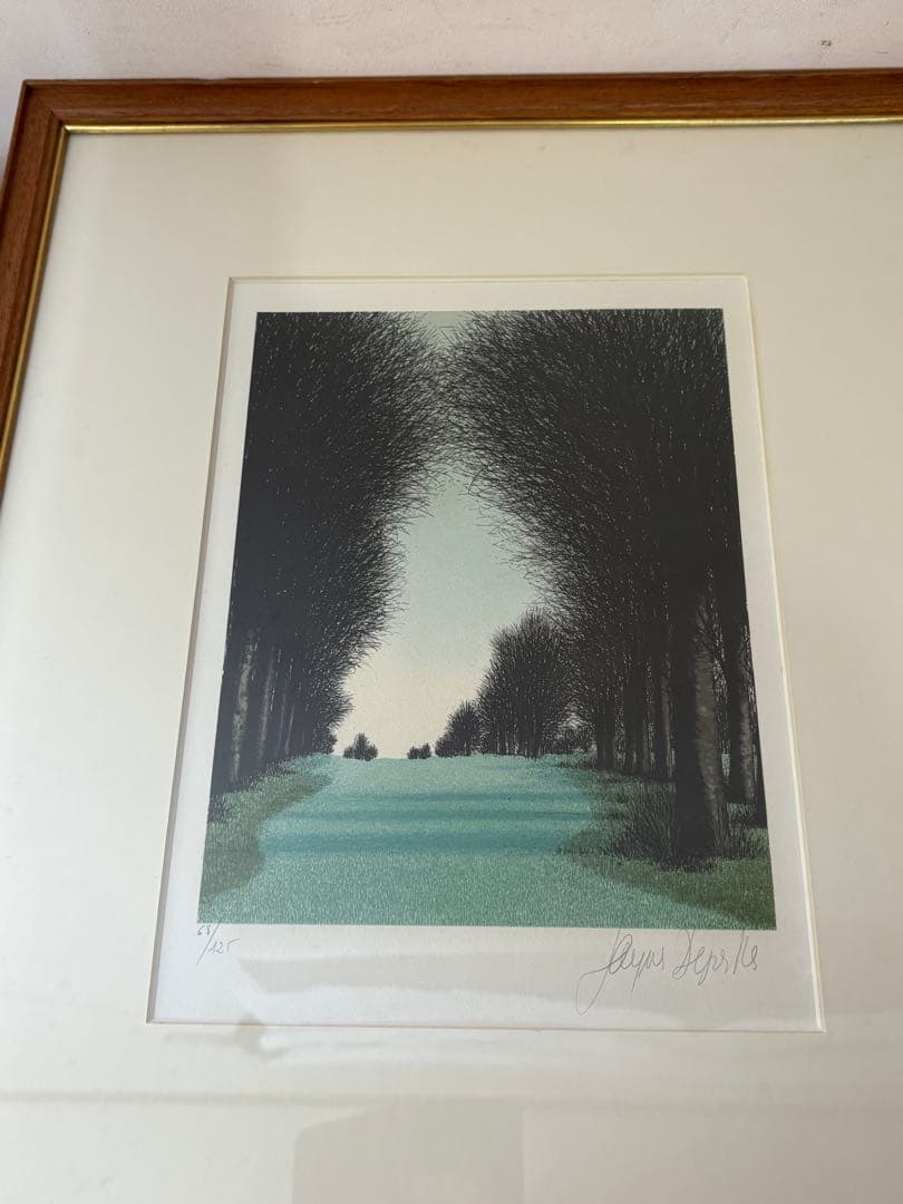 ジャック　デペルト リトグラフ ゴルフ場　ビンテージ品