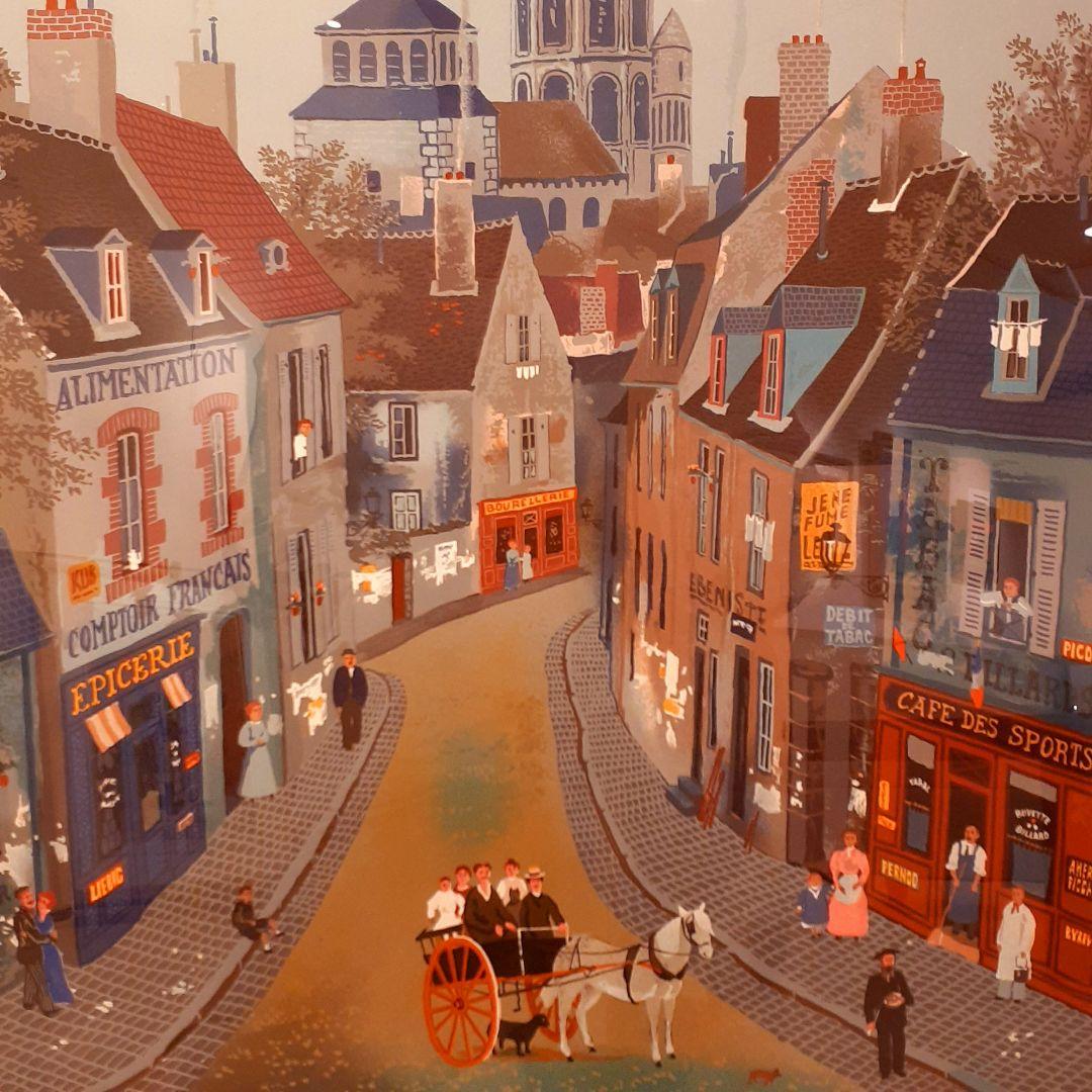 フランス輸入　リトグラフ　MICHEL DELACROIX　ドラクロワ　風景画