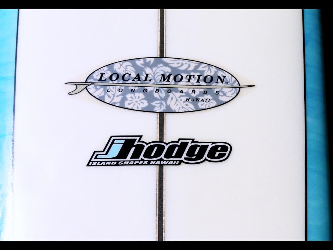 ロングボード9.4f ローカルモーション フィン ニットカバー付 マーブルカラー