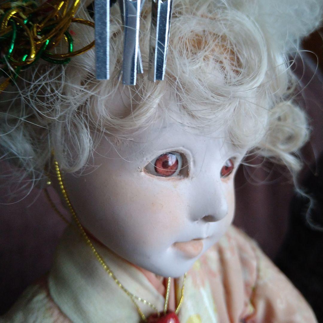 希少ビスクドール 創作人形 全てHandmade、キュートでお茶目な大道芸皿回し