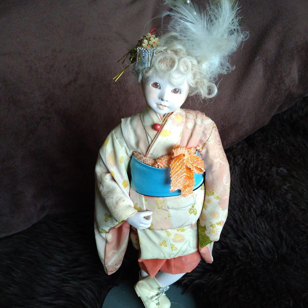希少ビスクドール 創作人形 全てHandmade、キュートでお茶目な大道芸皿回し