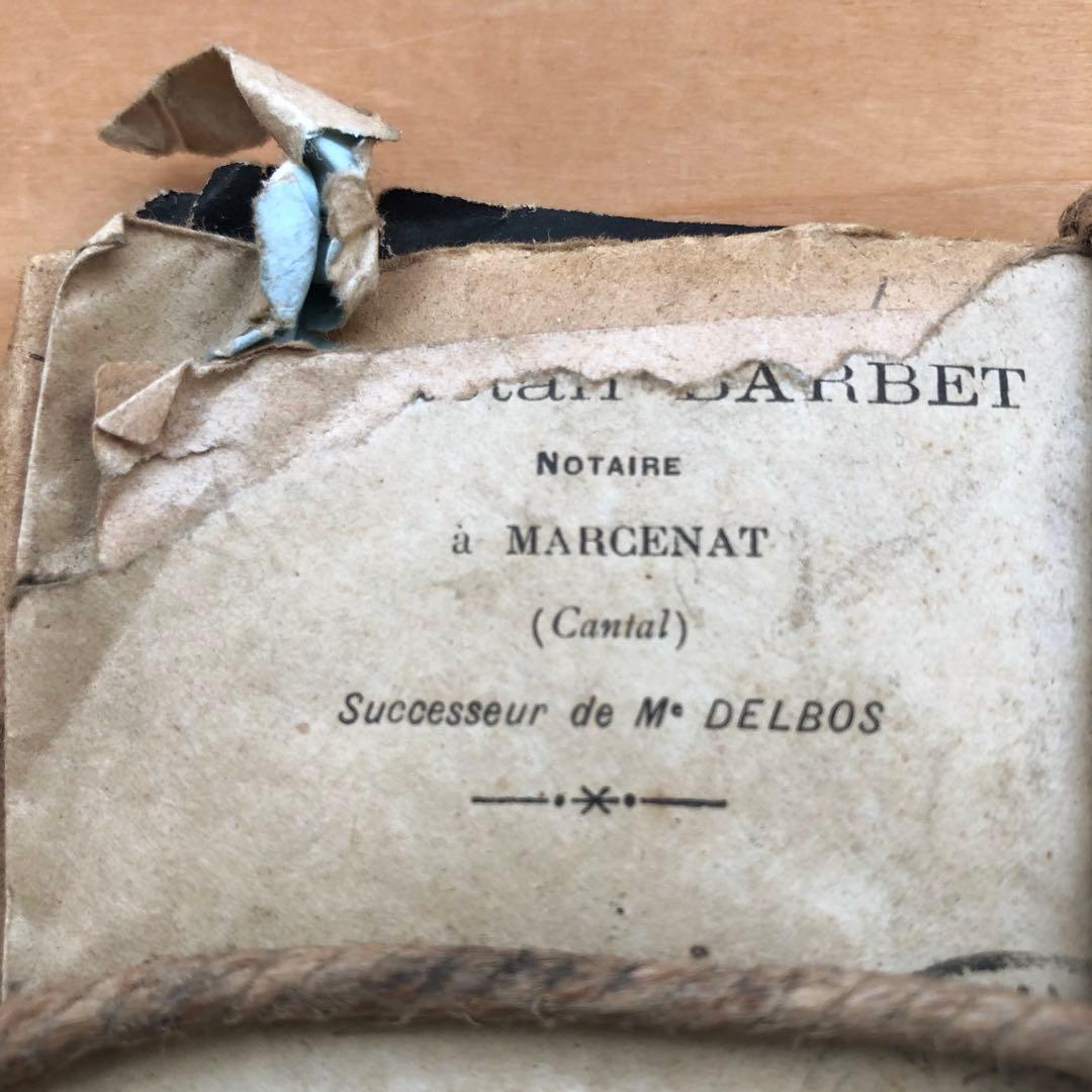 古い手紙束　公証人　アンティーク　フランス　ヴィンテージ　一点物　no.182