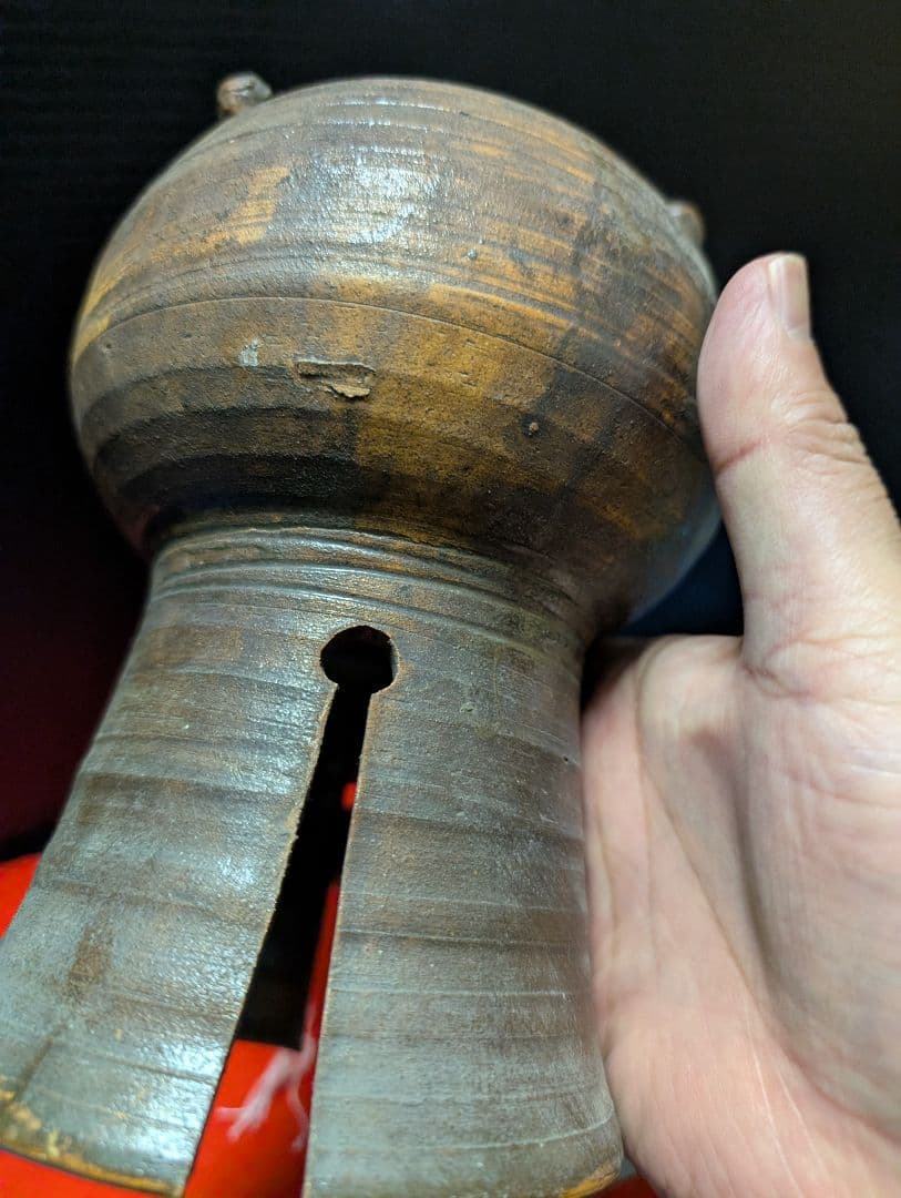 茶釜 陶器製 高さ約20cm