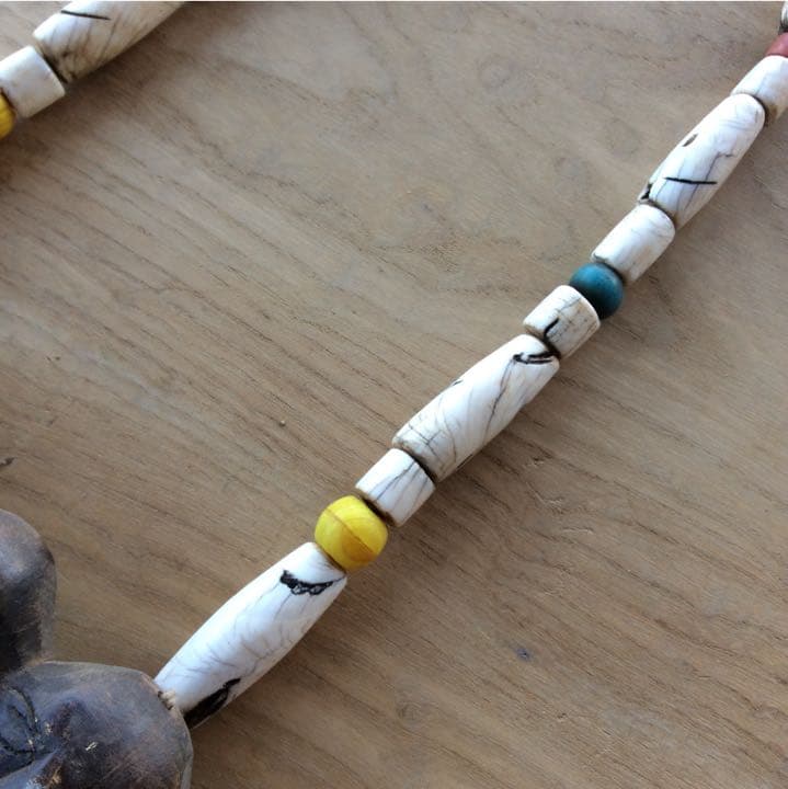 アンティーク ナガ族 ネックレス#木 民族衣装