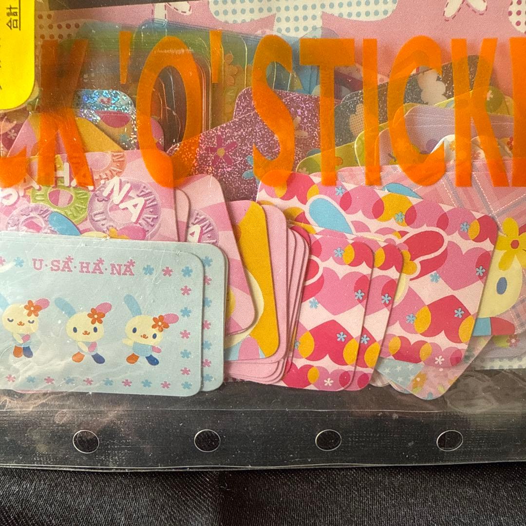⭐️サンリオ⭐️U-SA-HA-NA キャラクターシールパック [平成レトロ]希少