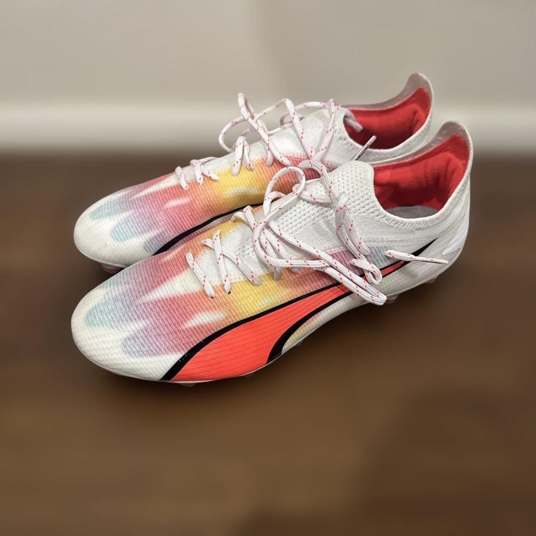 Puma サッカーシューズ スパイク ホワイト/レインボー