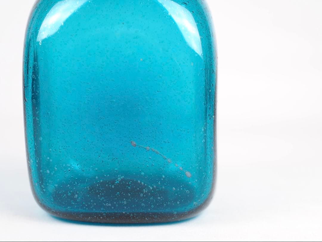 倉敷ガラス 小谷眞三 角瓶 花瓶 一輪挿し 民藝 民芸