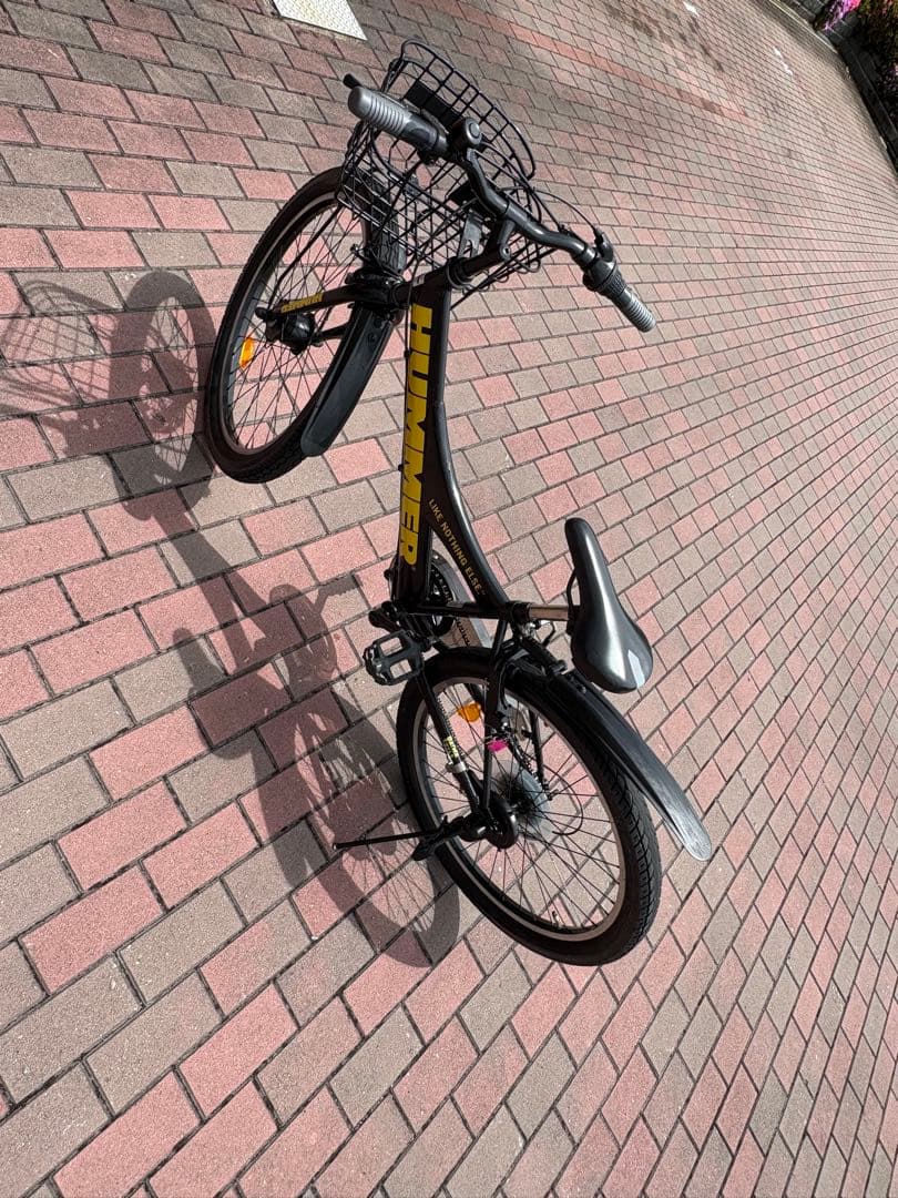 HAMMER ブラック キッズサイクル前カゴ付き(24㌅)お引き取り/配達も可能