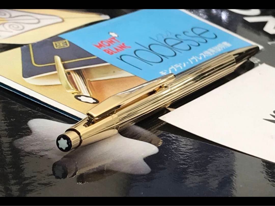 ⭐️金運を呼ぶ総金張り⭐️モンブラン⭐️ノブレスNo1947⭐️世界中で支持の高い逸品⭐️