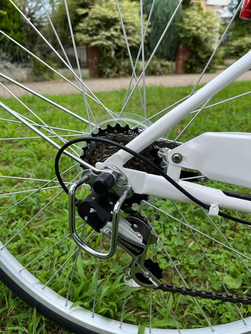 【超美品！】自転車　3段変速機付き　27インチ　ホワイト