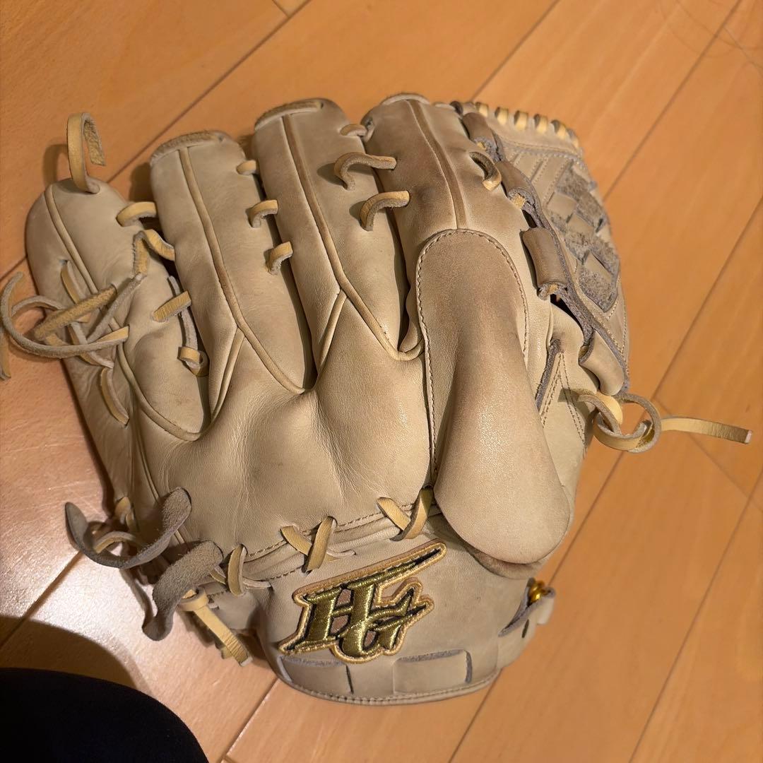 HG硬式グローブ ベージュ レザー投手用