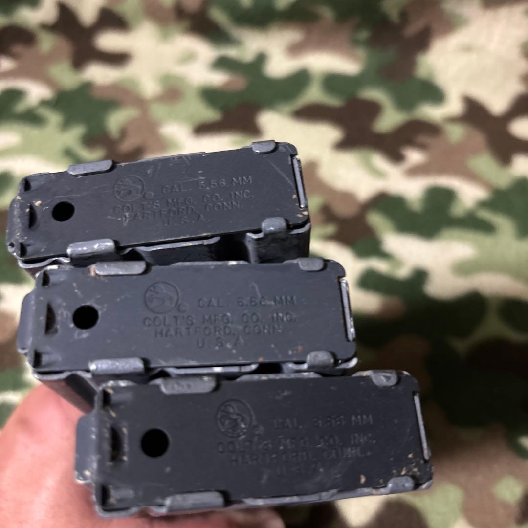 3本セット　良好　米軍実物　COLT社製　M16 M4 マガジン