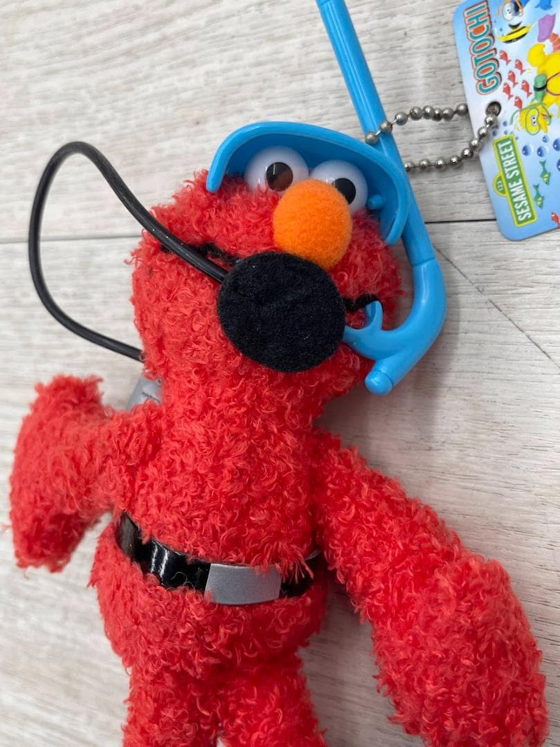 希少 当時物 セサミストリート 水族館 エルモ ぬいぐるみ マスコット 12個