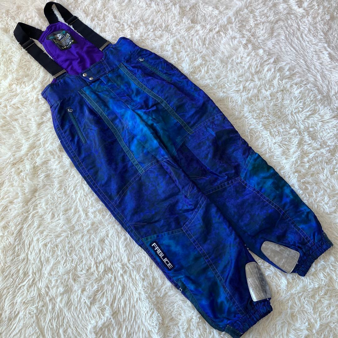 F5✨希少FABLICE✨大きめレトロ スキーウェア 上下セット メンズ4L