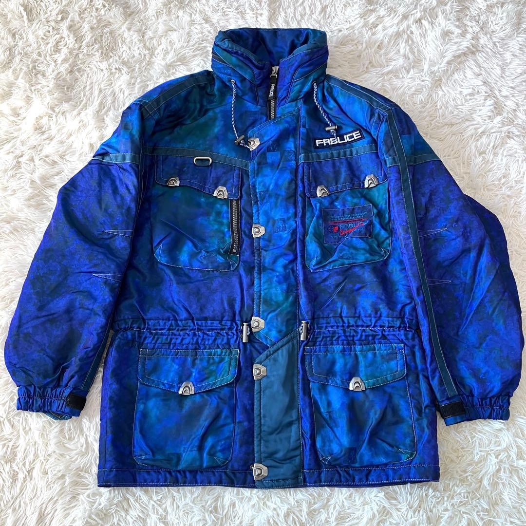 F5✨希少FABLICE✨大きめレトロ スキーウェア 上下セット メンズ4L