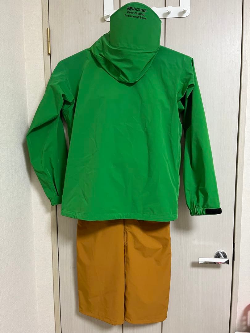 【新品未使用】マズメmazumeコアレインスーツ MZRS-756 グリーン L