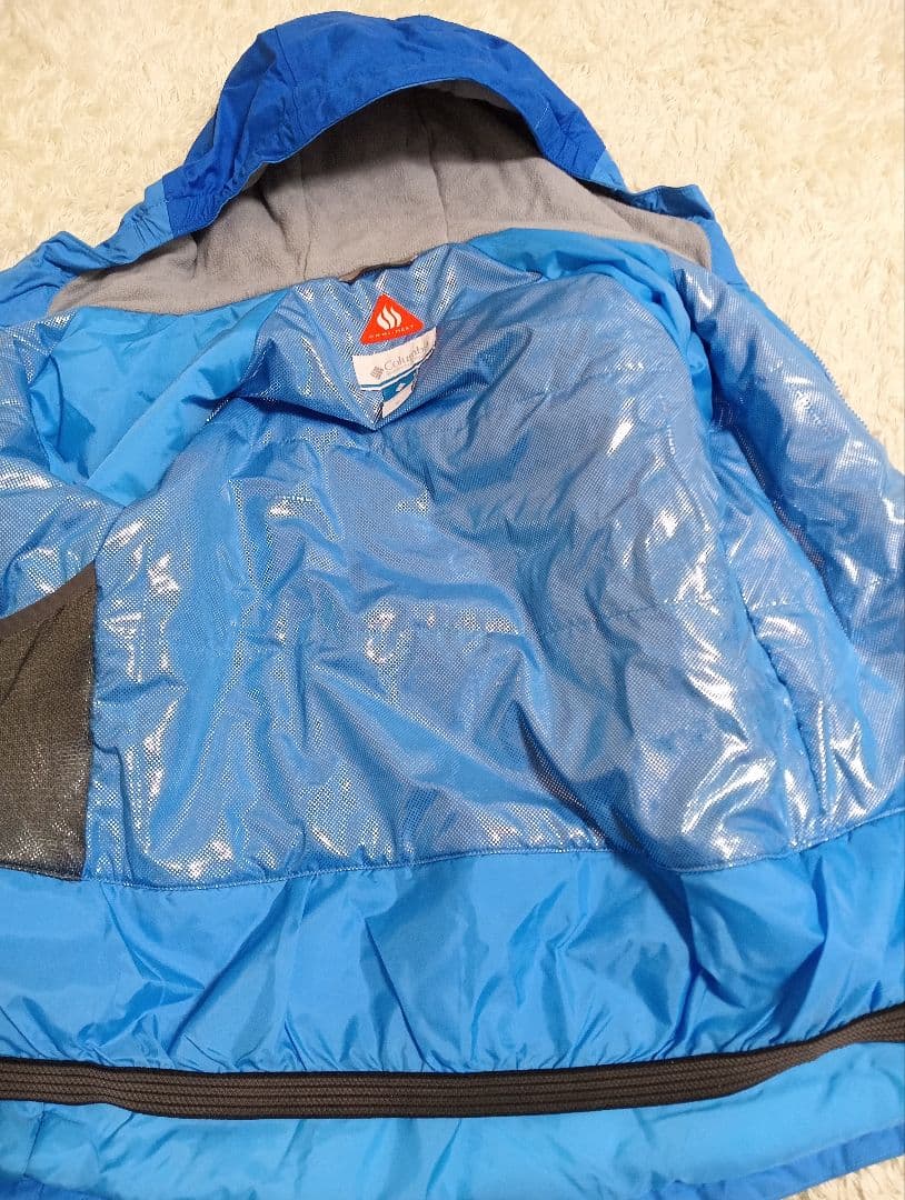 Columbia　美品　ブルー　ブラック　キッズ　Мサイズ　スキーウェア