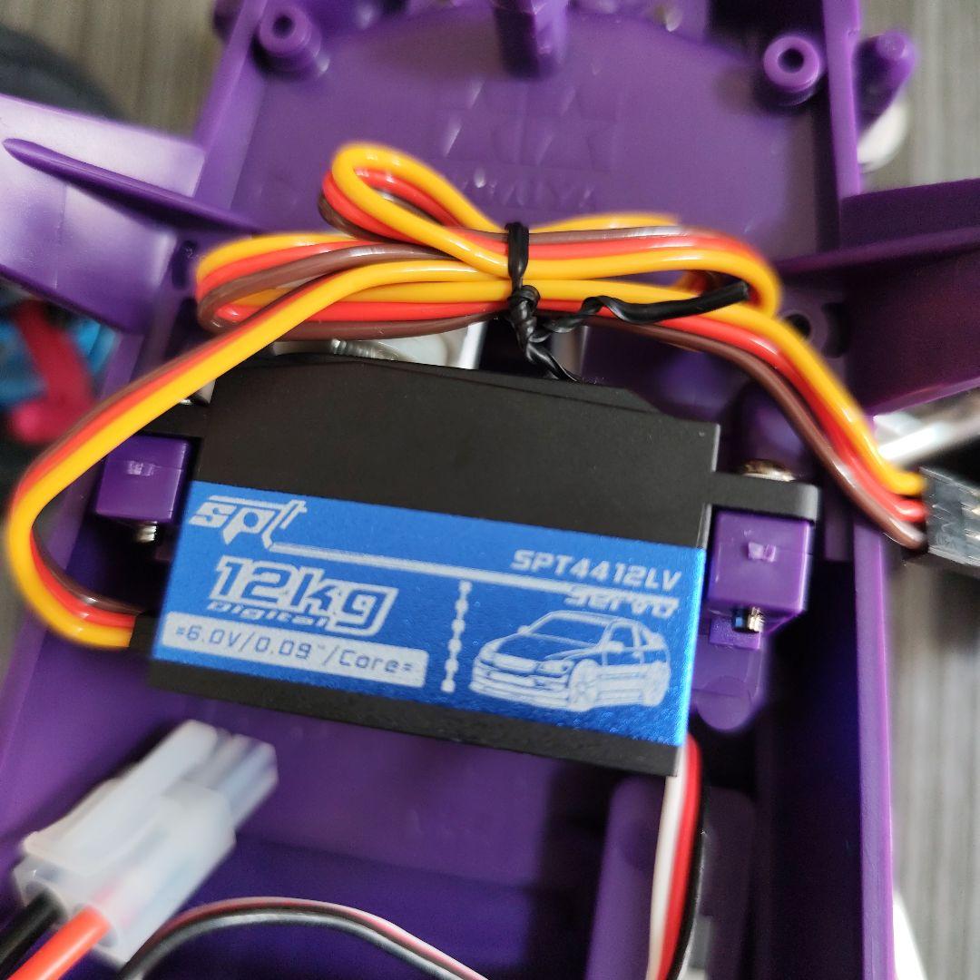 タミヤ 1/10JUNWATANABE 青・紫・黒の水玉模様 OP多数 値下げ！