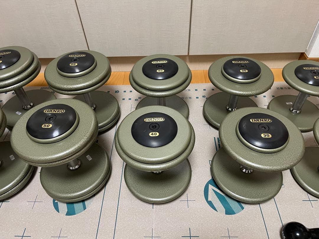 IVANKO ダンベルセット 31kg-1kg 18個