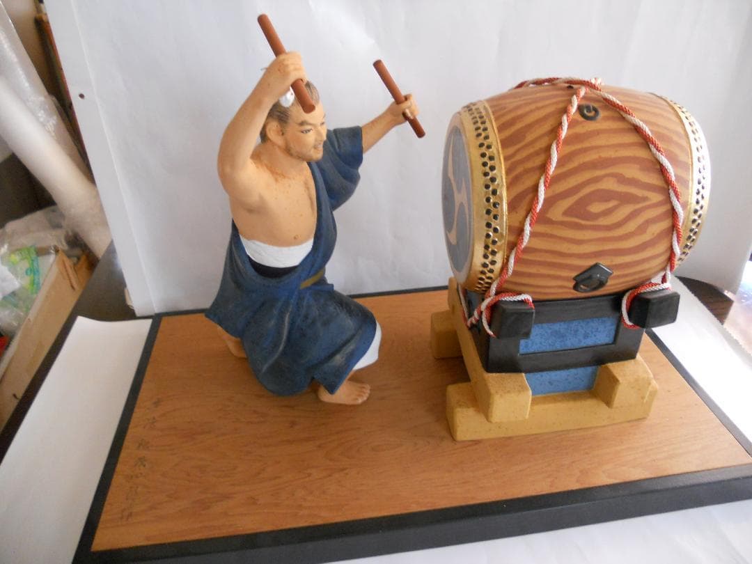 博多人形 『 無法松 』 伝統工芸士 初代 戸畑茂四郎 作 美品 です。