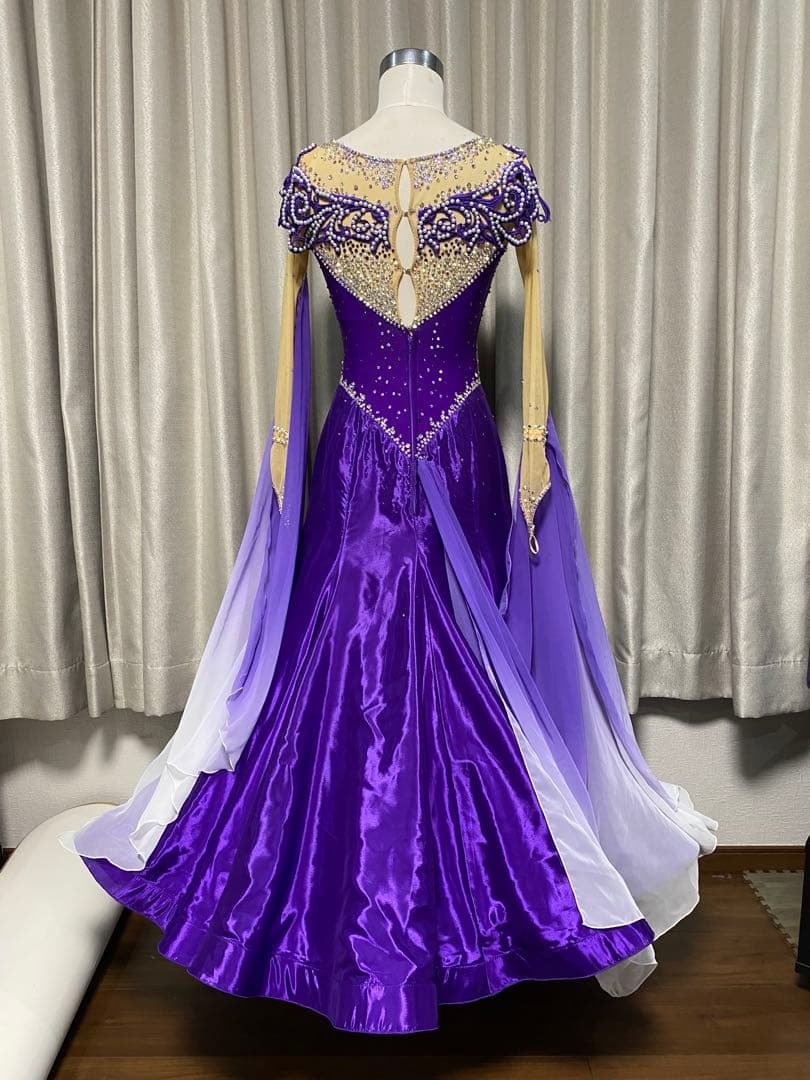 HISAYA 社交ダンス　スタンダードドレス　スワロフスキー