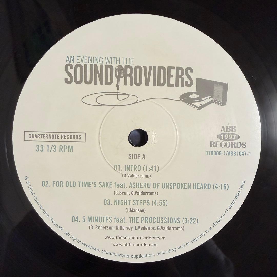 オリジナル盤★ SOUND PROVIDERS (JAZZY HIP HOP)