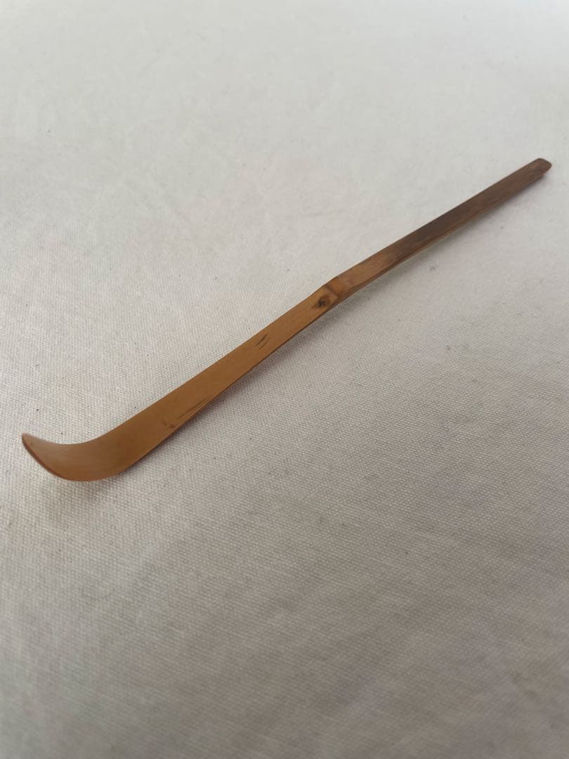 茶道　茶道具　茶杓　⭐︎谷村宗真作　「紫野　黄梅院　小林太玄」銘『清流』　共筒共箱