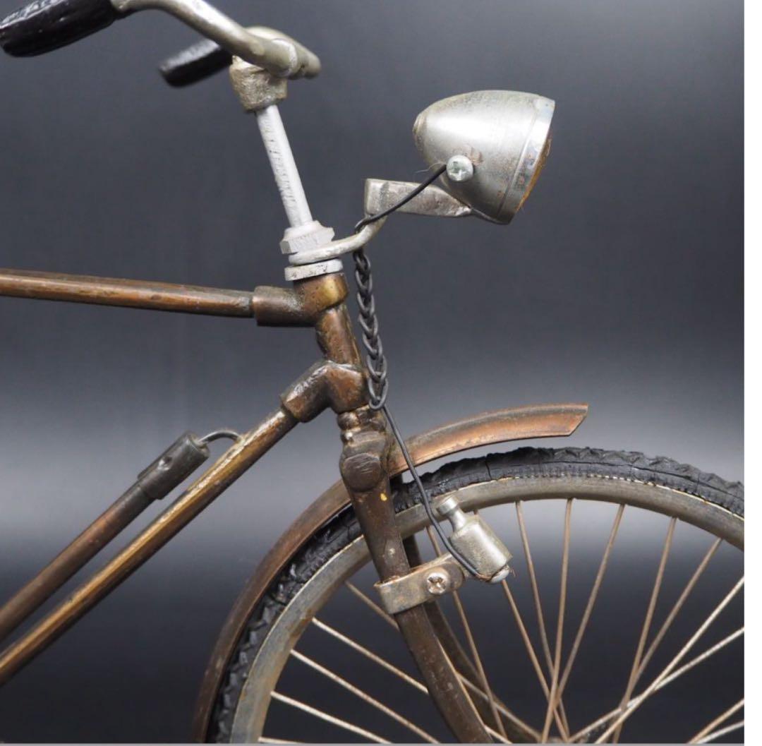 送料無料　レトロ　インテリア　アンティーク　レアミニ自転車　置物　42.5ｃｍ