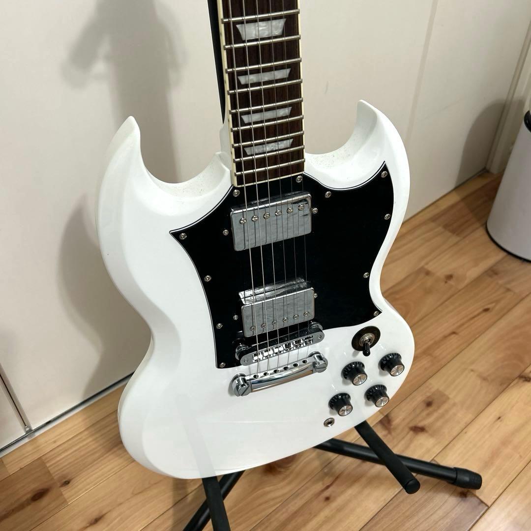 Blitz ホワイト ブリッツ エレキギター SG BSG-STD WH