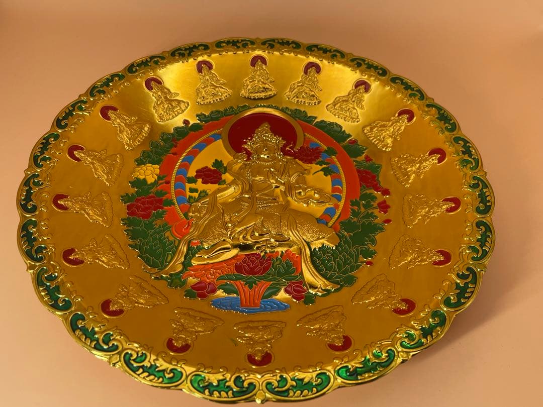 中国古美術品 清代静座観音仏像お皿 仏教古美術品 仏教文化遺産 仏教文化財希少