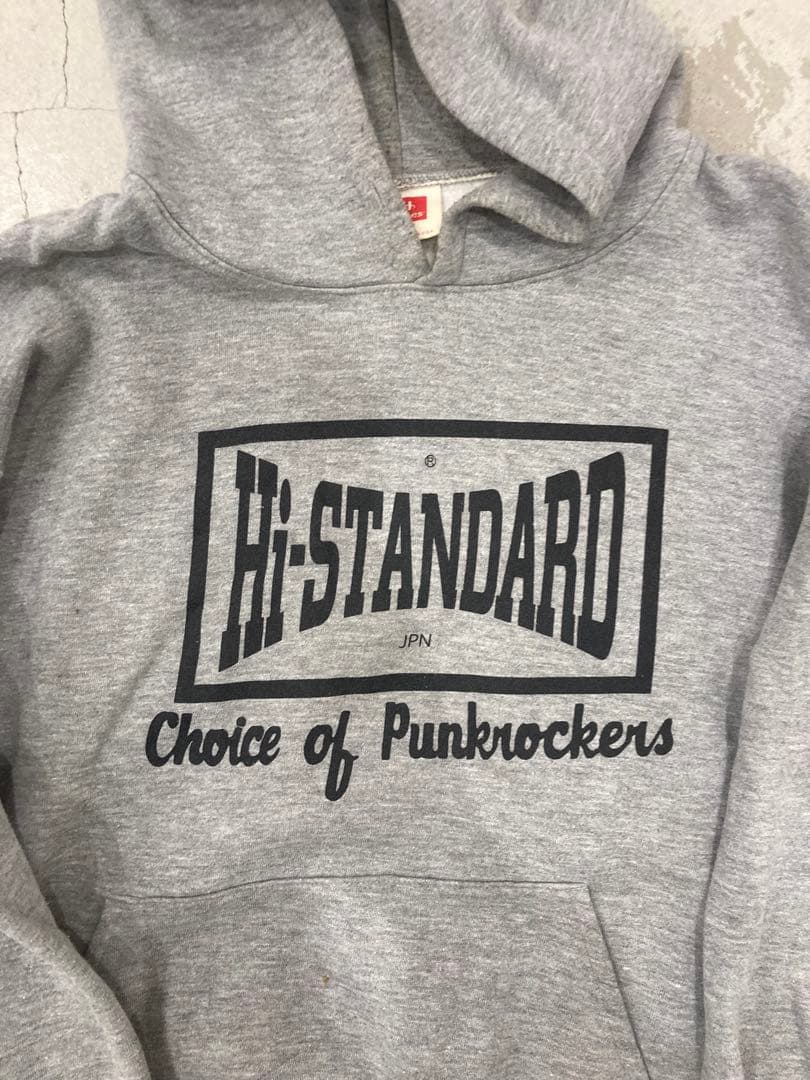 Hi-STANDARD ハイスタ グレー フーディ　Mサイズ