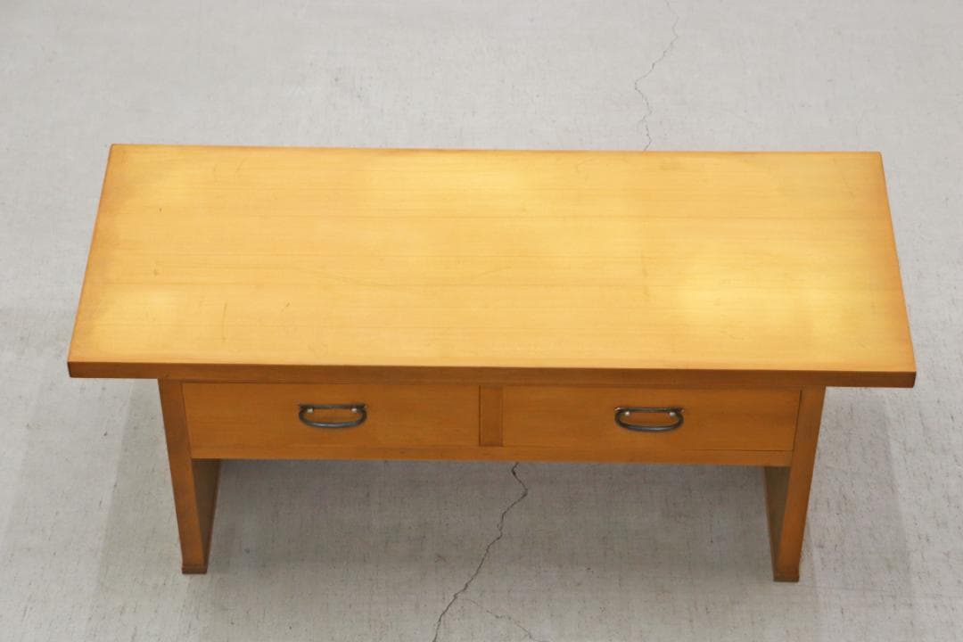 レトロ 引き出し付き 文机 ローテーブル レトロ ちゃぶ台 座卓 テレビ台