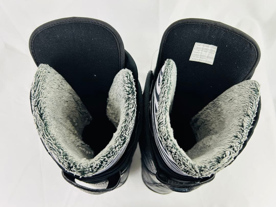 SLIB ダブルBOA スノーボードブーツ ゼブラ柄 26.5cm　スノボ