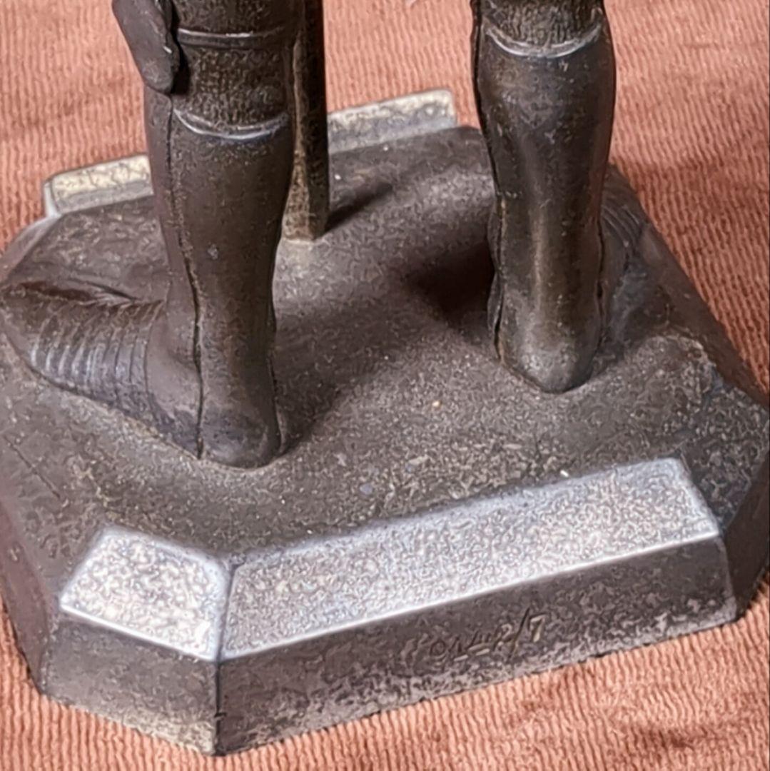 西洋騎士 スタチュー オイルマッチ（？）アンティーク雑貨