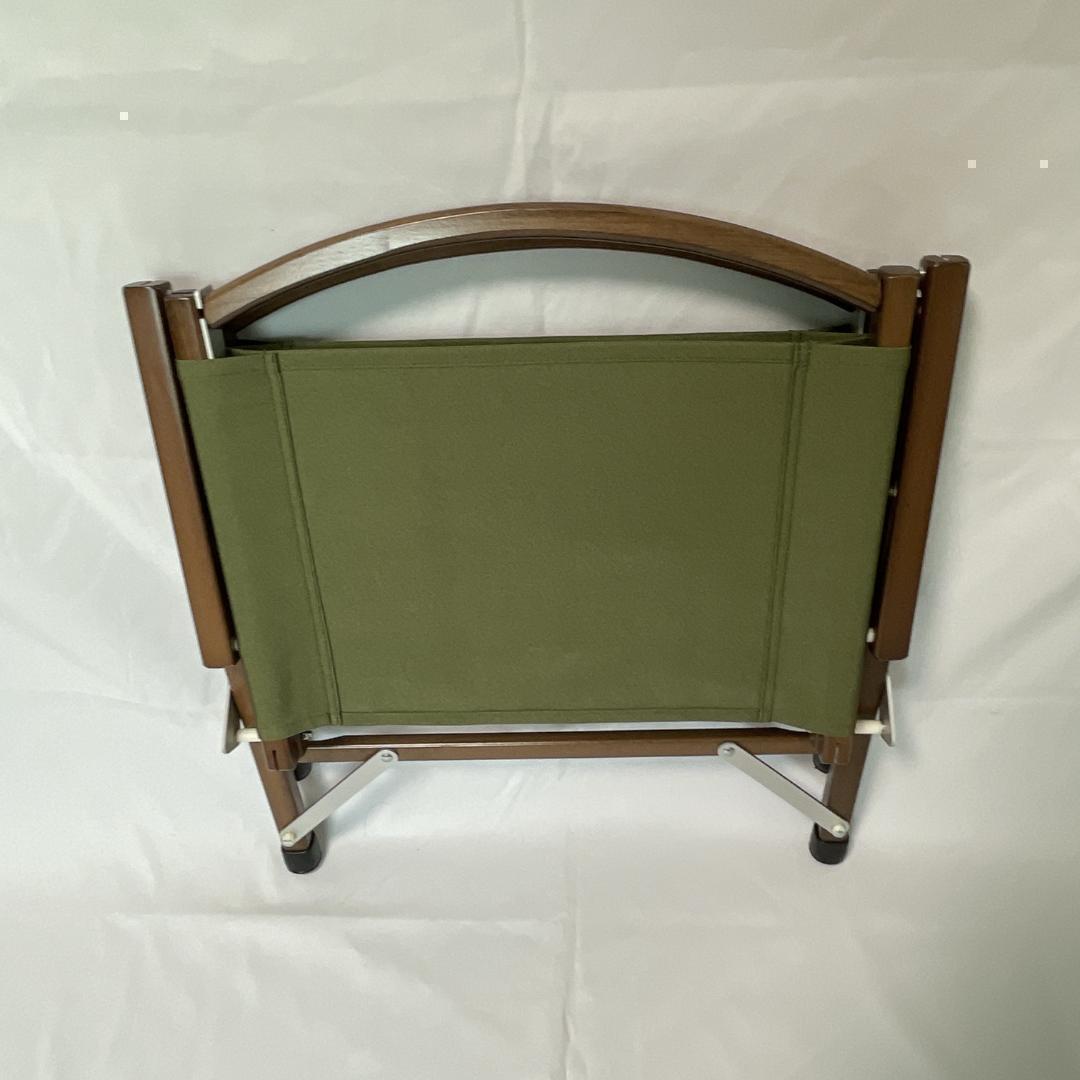 【2脚セット】カーミットチェア同規格品 グリーン ウォールナット ウッドチェア