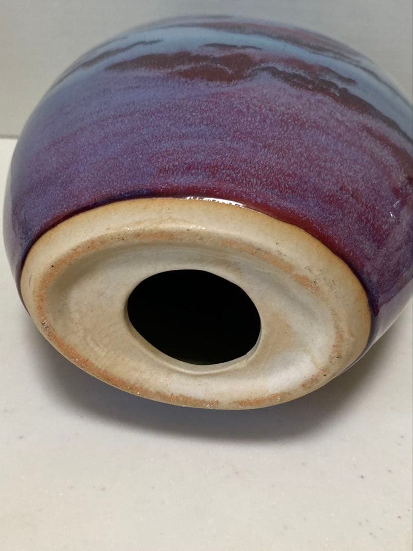 中国美術 陶器釣窯 花生 置物