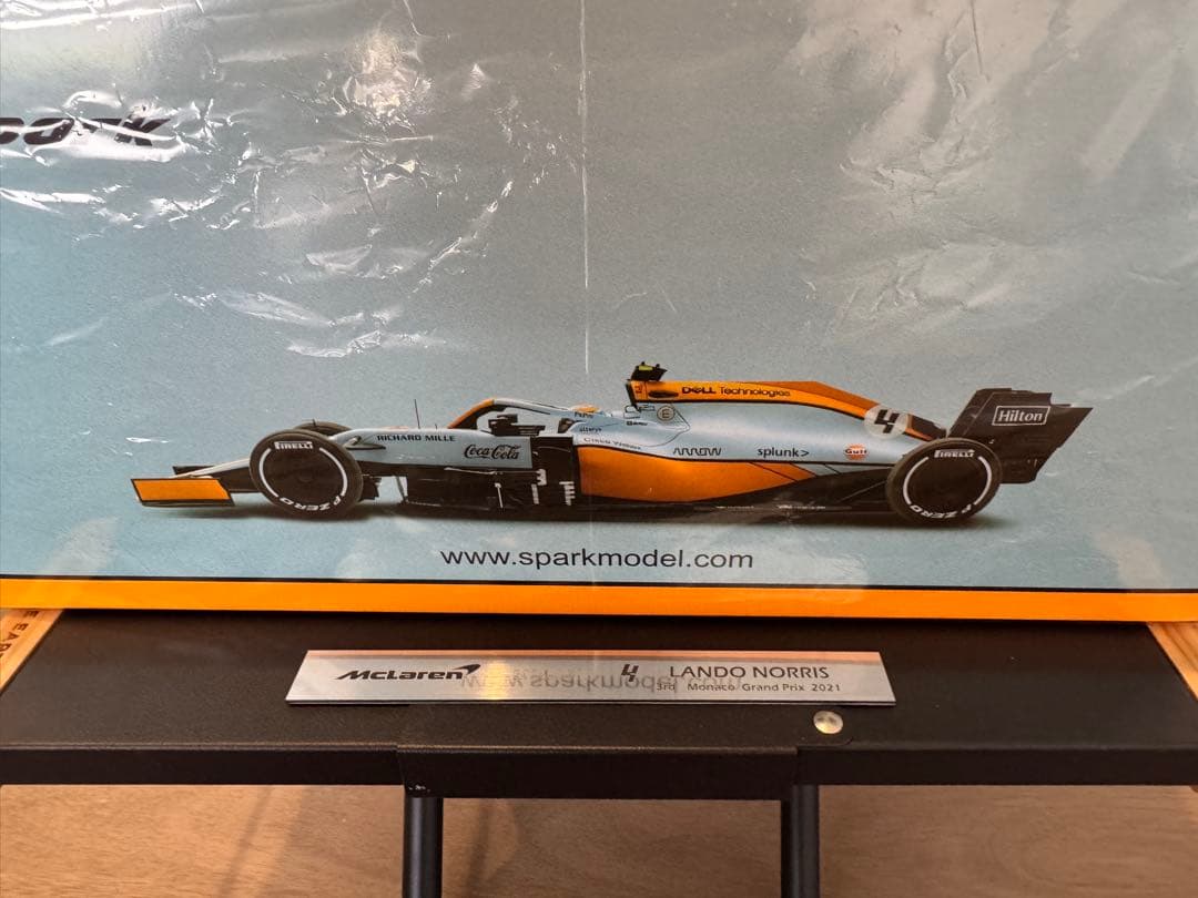 Spark McLaren 2021 Monaco GP LEDケース付き