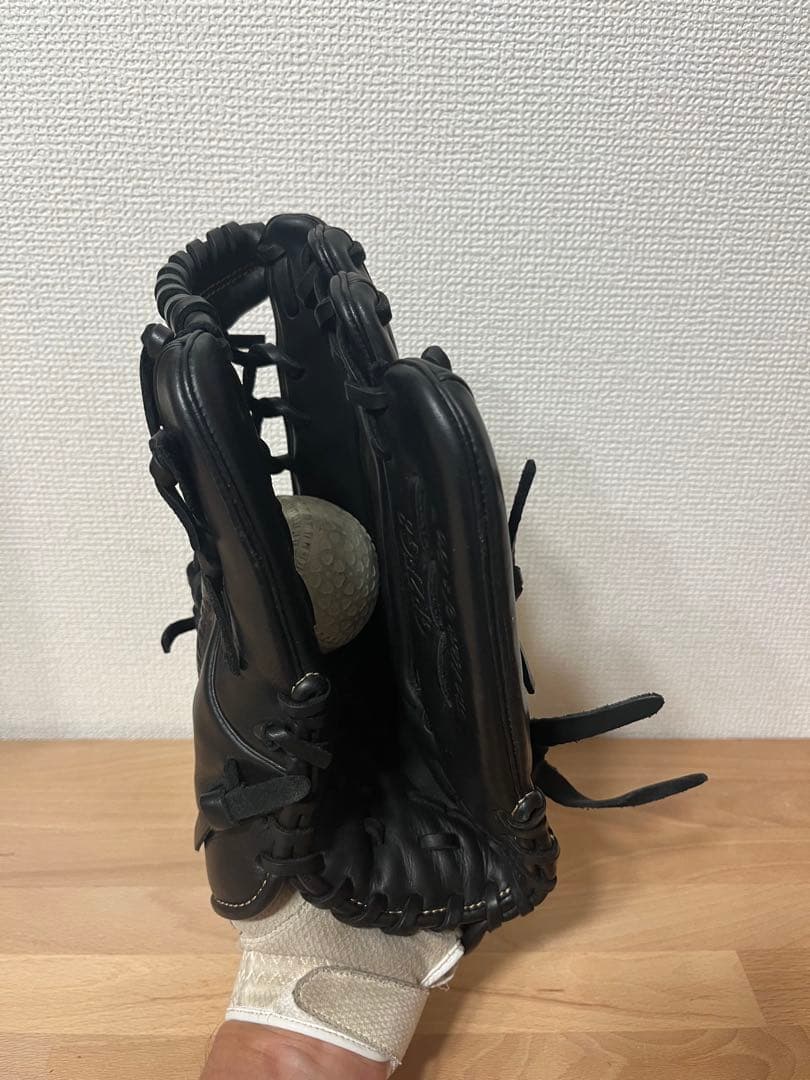 【にゃん】Rawlings 軟式グローブ 黒